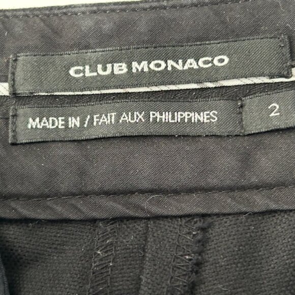 Sleek Black Straight-Leg Pants- Size 2 - Picture 4 of 4